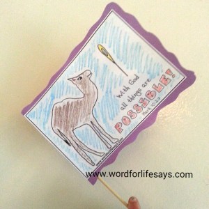 Camel Flag Craft Word For Life Says