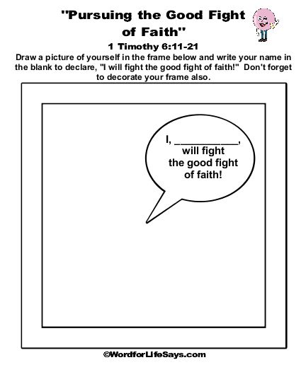 Pursuing the Good Fight of Faith Draw the Scene-001