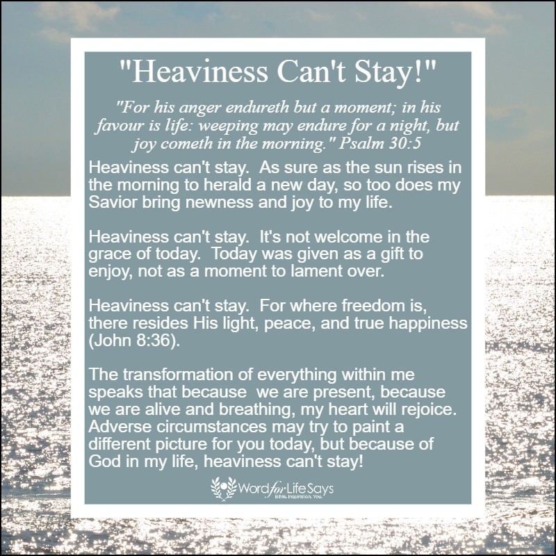 heaviness can't stay - my pic