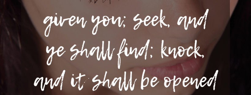 asking God in prayer with faith